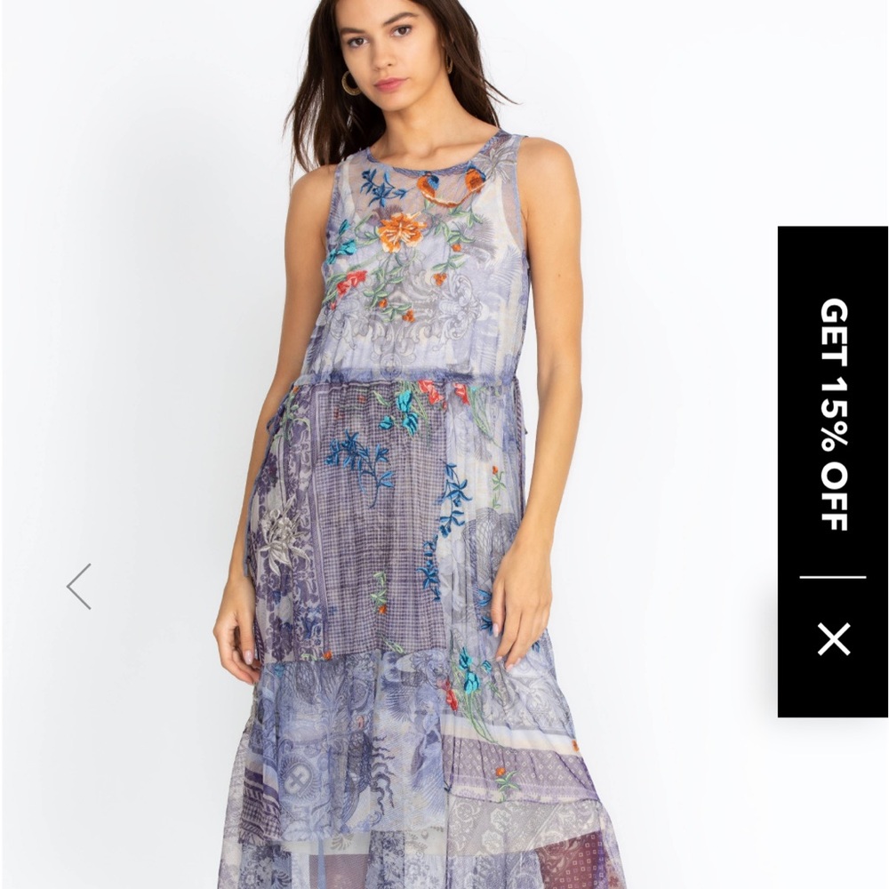 Johnny Was Silvana Mesh Dress